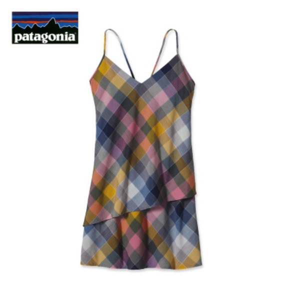 PATAGONIA Madras Plaid Dappled Light Dress [D5] - Picture 3 of 5